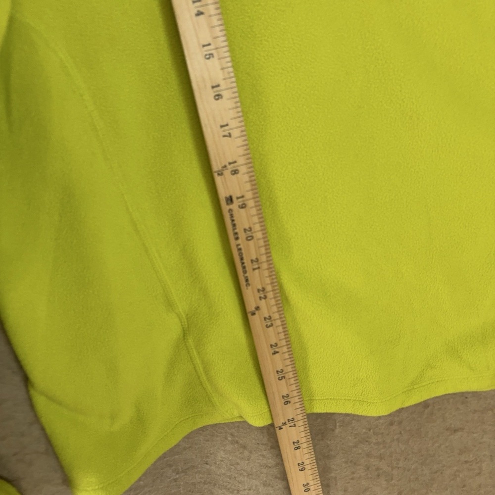 Eddie Bauer First Ascent Fleece Jacket Mens Sz L Yellow 1/4 Zip Pullover Pocket - Picture 8 of 9